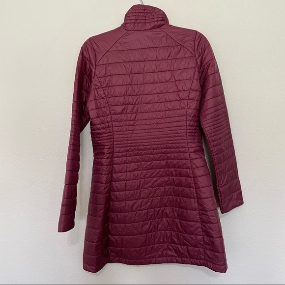Patagonia womens maroon nano puff trench jacket sz.M/L missing size tag flawed - Picture 5 of 9